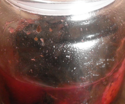 梅干の汁で、、