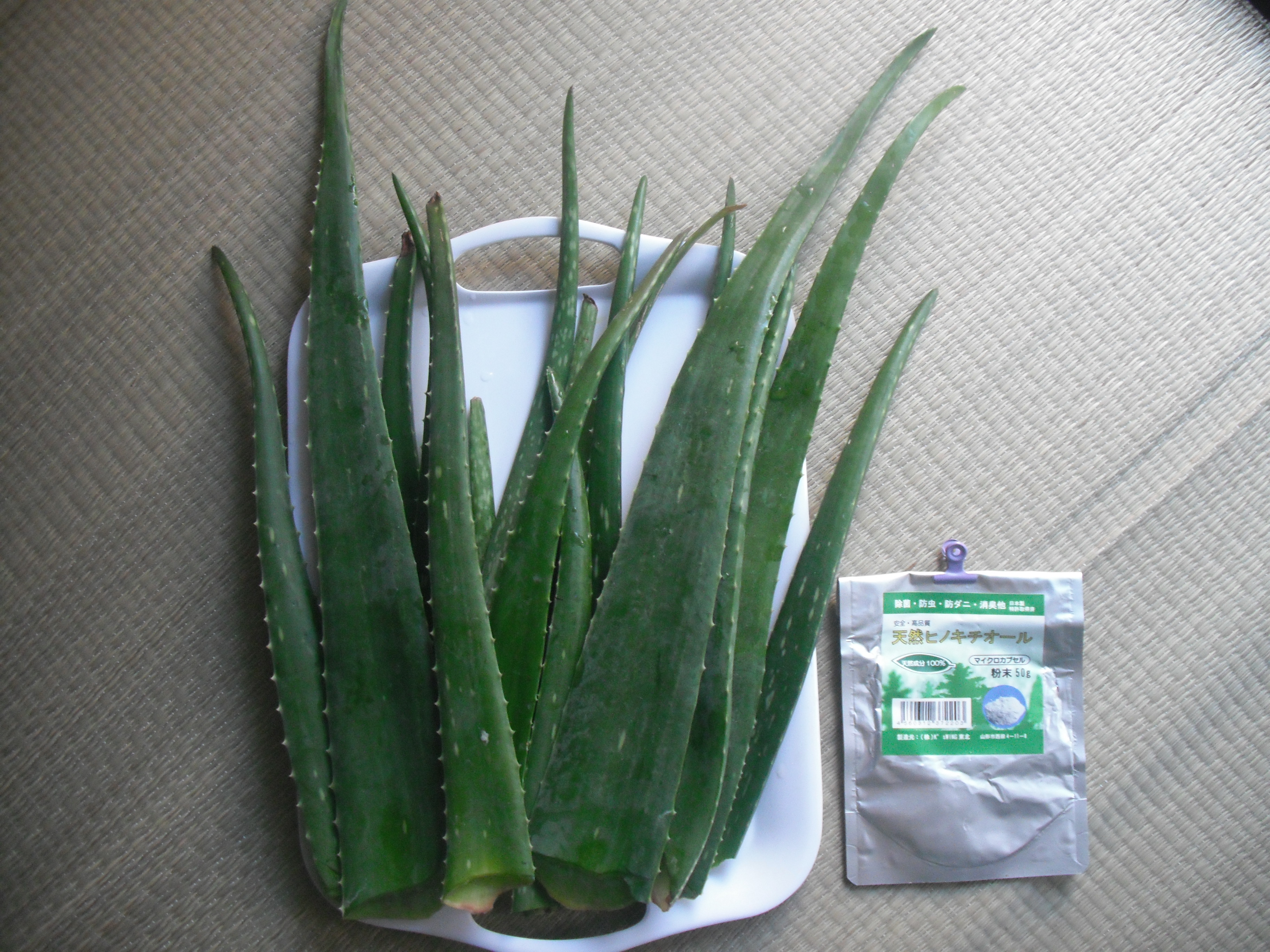 生アロエとヒノキチオール