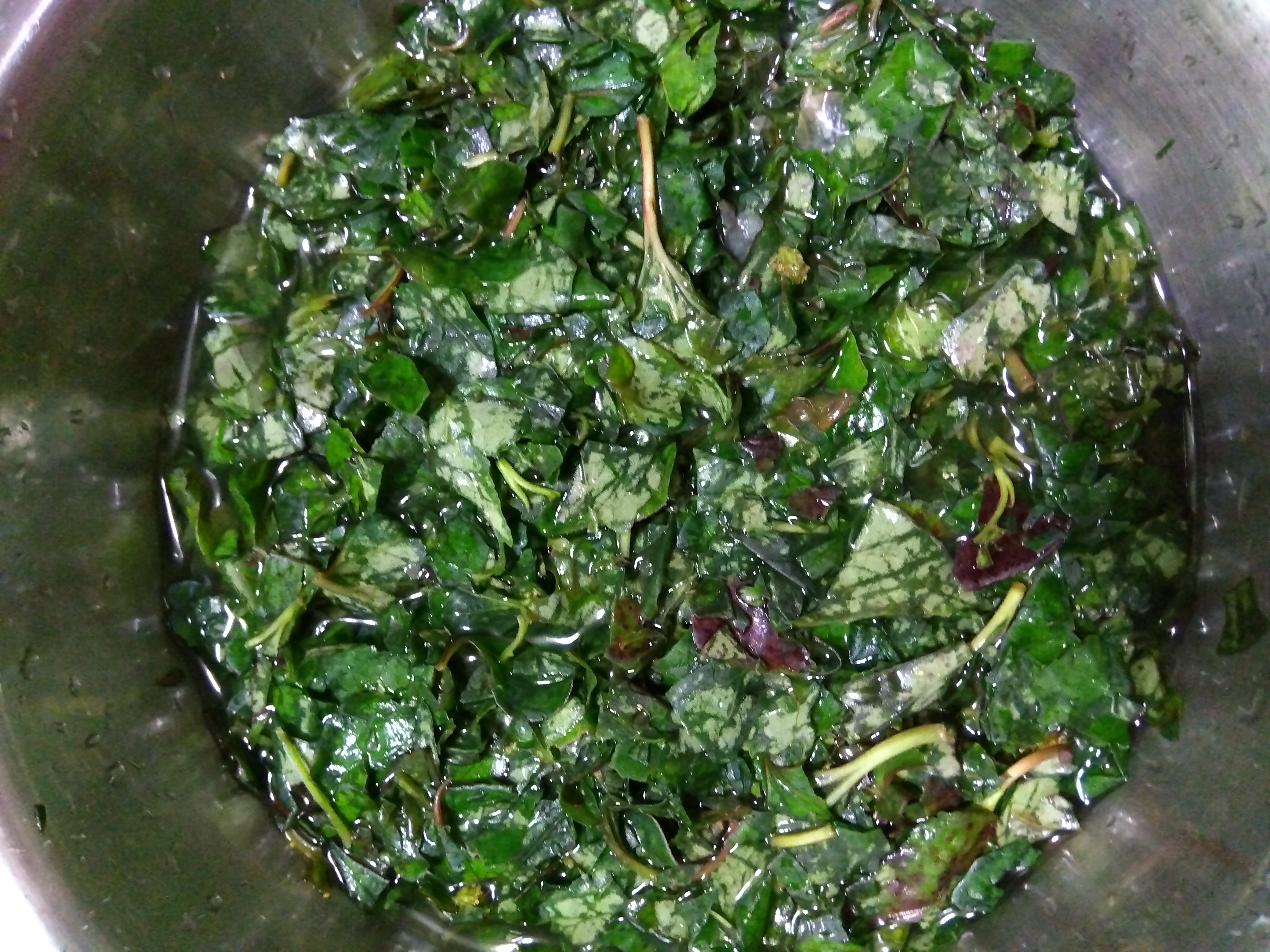 どくだみから葉汁を抽出