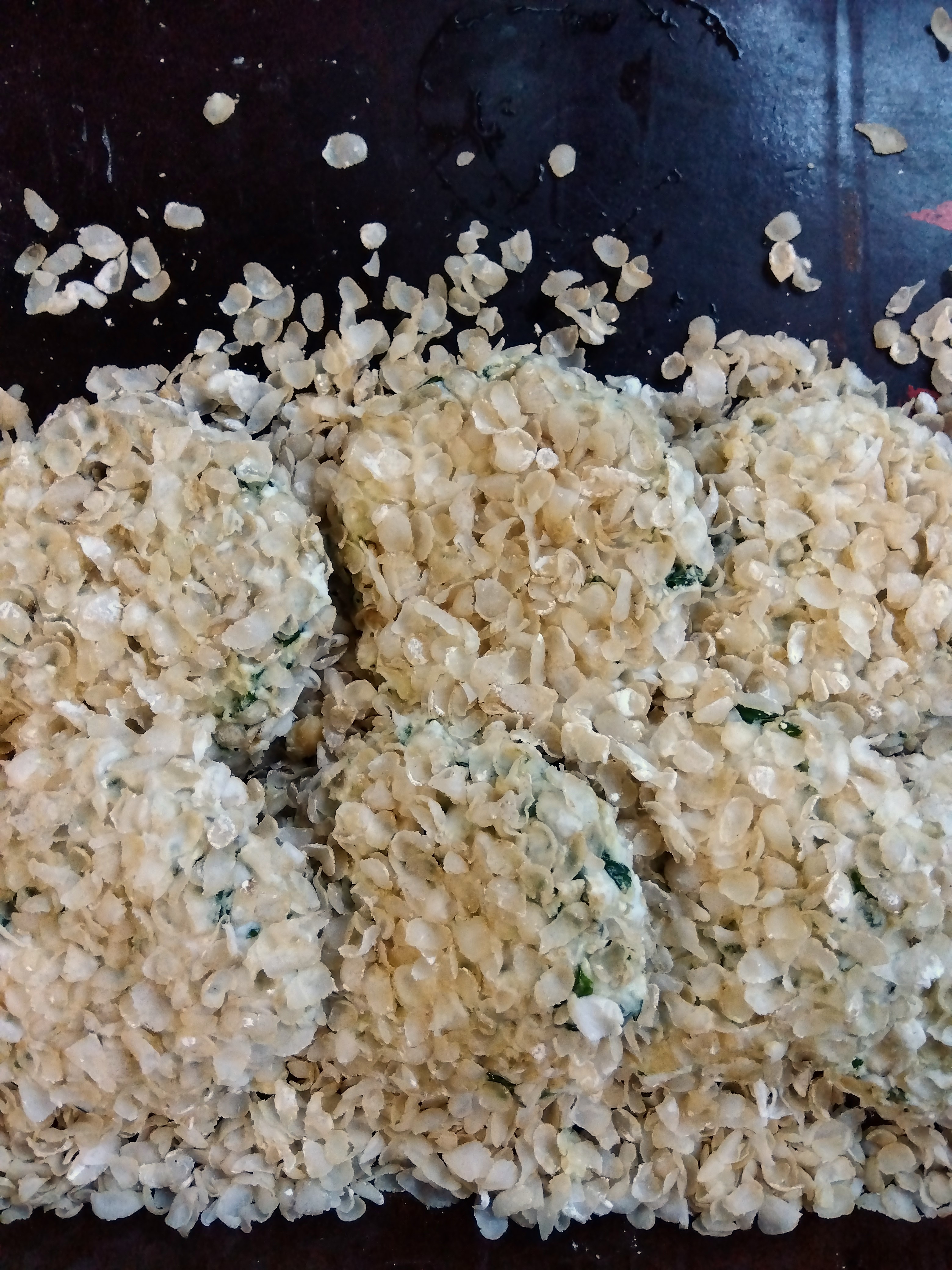 今回はエジプシャンスタイルで大きめサイズ＆玄米フレークそのまま