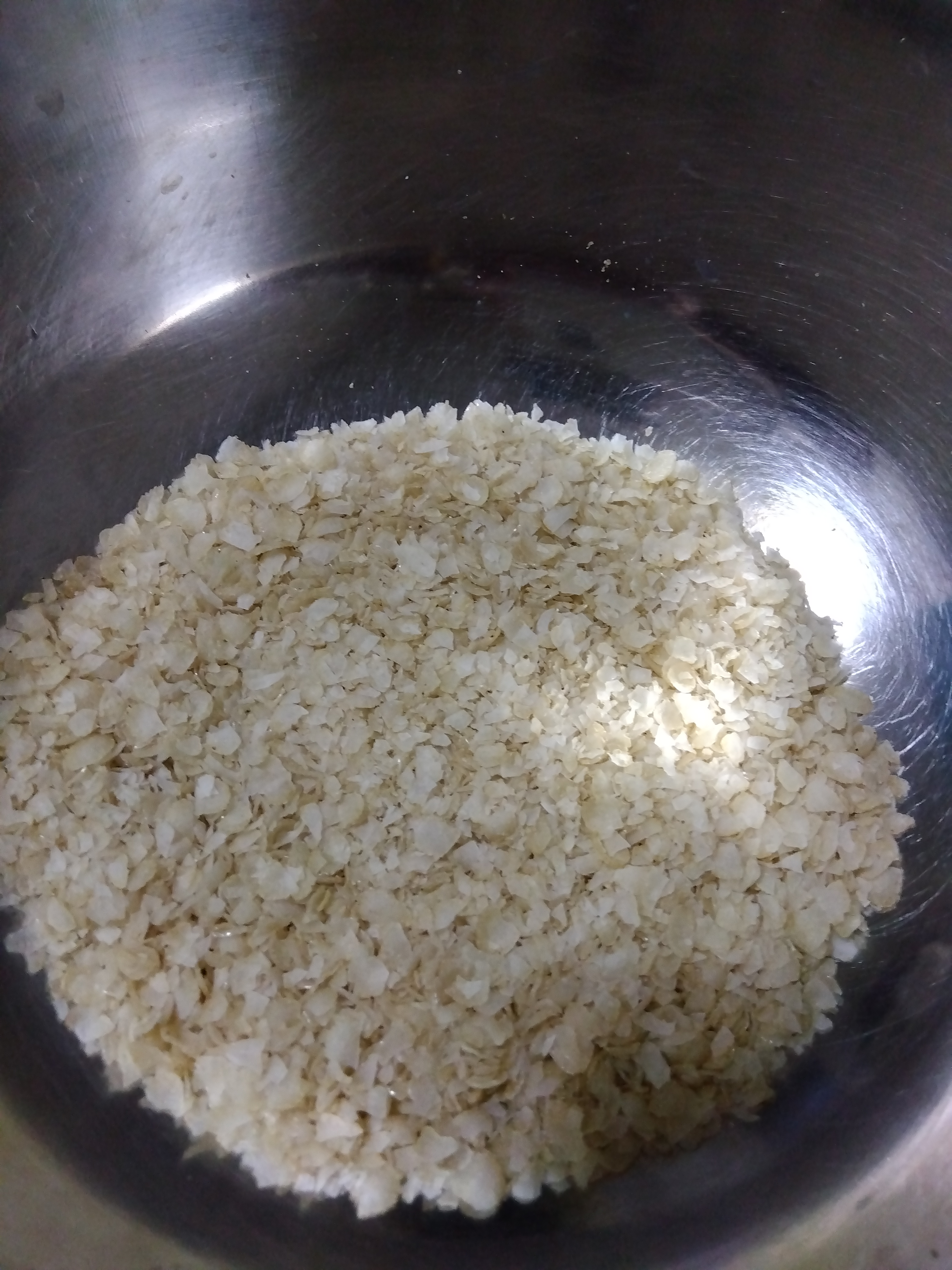 発芽玄米フレークで衣をつくる